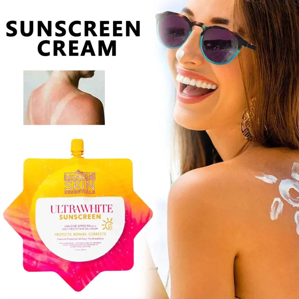 2/5/10PCS SPF50+ For Hikari Whitening Sunscreen Cream Moisturizing Nourishing Refreshing Sunscreen Long-lasting Sun Protection