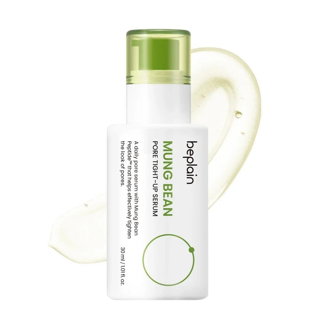 Korean Beplain Mung Bean Pore Serum,Deep Pore Cleansing Foam,Makeup Remover Oil and Clay Mask Facail Firming Skin Care Products