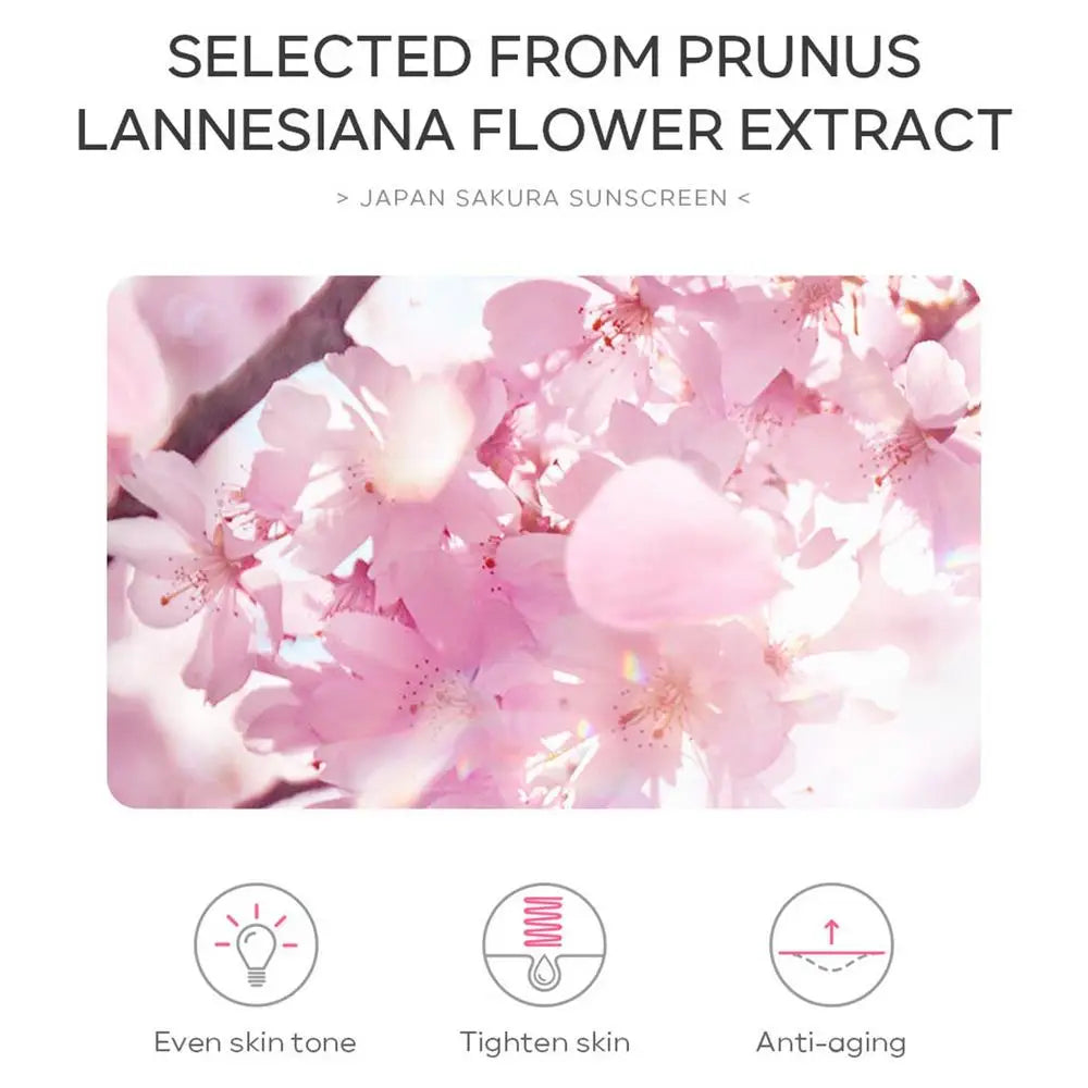 Facial Body sakura Sunscreen Whitening Sun Cream 30g Sunblock Skin Protective Cream Anti-Aging Oil-control Moisturizing SPF 50