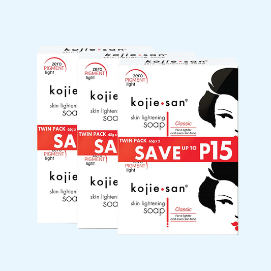 3x 65g Kojie San Soap - Original Kojic Acid Bars