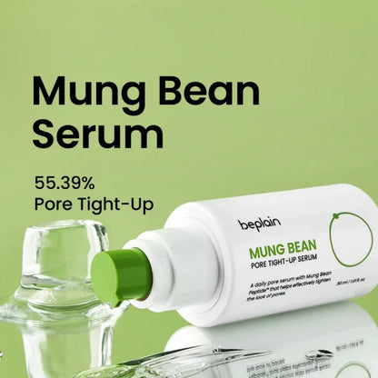 Korean Beplain Mung Bean Pore Serum,Deep Pore Cleansing Foam,Makeup Remover Oil and Clay Mask Facail Firming Skin Care Products