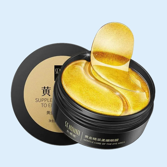 60pcs Golden Moisturizing Eye Mask Relieve Eye Fatigue Nourish Eye Area Collagen Crystal Eye Mask Korean Skin Care Masks