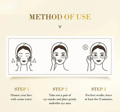 60pcs Golden Moisturizing Eye Mask Relieve Eye Fatigue Nourish Eye Area Collagen Crystal Eye Mask Korean Skin Care Masks