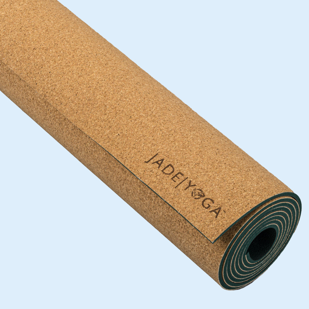 Jade Yoga Cork Yoga Mat | Now available at Allicco